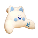 Maxbell Backrest Pillow Decor Waist Support Pillow for Watching Home Blue and White