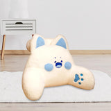 Maxbell Backrest Pillow Decor Waist Support Pillow for Watching Home Blue and White