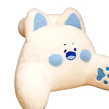 Maxbell Backrest Pillow Decor Waist Support Pillow for Watching Home Blue and White