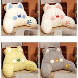 Maxbell Backrest Pillow Decor Waist Support Pillow for Watching Home Pink and White