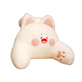 Maxbell Backrest Pillow Decor Waist Support Pillow for Watching Home Pink and White