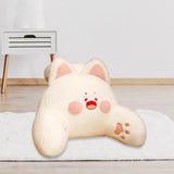 Maxbell Backrest Pillow Decor Waist Support Pillow for Watching Home Pink and White