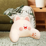 Maxbell Backrest Pillow Decor Waist Support Pillow for Watching Home Pink and White