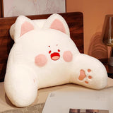 Maxbell Backrest Pillow Decor Waist Support Pillow for Watching Home Pink and White