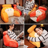 Maxbell Rest Pillow for Sitting up Cartoon Support Pillow for Bed Sofa Orange
