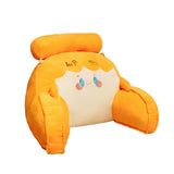 Maxbell Rest Pillow for Sitting up Cartoon Support Pillow for Bed Sofa Orange