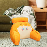 Maxbell Rest Pillow for Sitting up Cartoon Support Pillow for Bed Sofa Orange