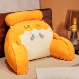 Maxbell Rest Pillow for Sitting up Cartoon Support Pillow for Bed Sofa Orange