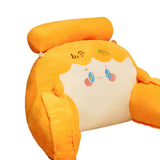 Maxbell Rest Pillow for Sitting up Cartoon Support Pillow for Bed Sofa Orange