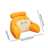 Maxbell Rest Pillow for Sitting up Cartoon Support Pillow for Bed Sofa Orange