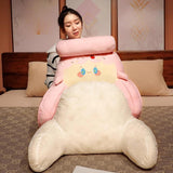 Maxbell Rest Pillow for Sitting up Cartoon Support Pillow for Bed Sofa Pink