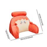 Maxbell Rest Pillow for Sitting up Cartoon Support Pillow for Bed Sofa Red