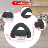 Maxbell Spine-Supporting Back Support Cushion Simple Leg Pillow for Backrest Beds Office Chair dark grey