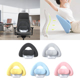 Maxbell Spine-Supporting Back Support Cushion Simple Leg Pillow for Backrest Beds Office Chair dark grey