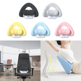 Maxbell Spine-Supporting Back Support Cushion Simple Leg Pillow for Backrest Beds Office Chair dark grey