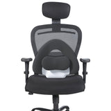 Maxbell Spine-Supporting Back Support Cushion Simple Leg Pillow for Backrest Beds Office Chair dark grey