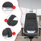 Maxbell Spine-Supporting Back Support Cushion Simple Leg Pillow for Backrest Beds Office Chair dark grey