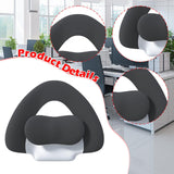 Maxbell Spine-Supporting Back Support Cushion Simple Leg Pillow for Backrest Beds Office Chair dark grey