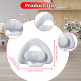 Maxbell Spine-Supporting Back Support Cushion Simple Leg Pillow for Backrest Beds Office Chair light grey