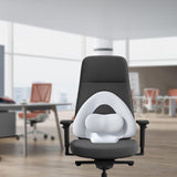 Maxbell Spine-Supporting Back Support Cushion Simple Leg Pillow for Backrest Beds Office Chair light grey