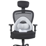 Maxbell Spine-Supporting Back Support Cushion Simple Leg Pillow for Backrest Beds Office Chair light grey