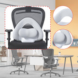 Maxbell Spine-Supporting Back Support Cushion Simple Leg Pillow for Backrest Beds Office Chair light grey