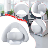 Maxbell Spine-Supporting Back Support Cushion Simple Leg Pillow for Backrest Beds Office Chair light grey
