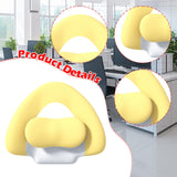 Maxbell Spine-Supporting Back Support Cushion Simple Leg Pillow for Backrest Beds Office Chair yellow