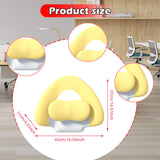 Maxbell Spine-Supporting Back Support Cushion Simple Leg Pillow for Backrest Beds Office Chair yellow