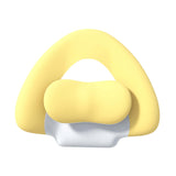 Maxbell Spine-Supporting Back Support Cushion Simple Leg Pillow for Backrest Beds Office Chair yellow