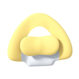 Maxbell Spine-Supporting Back Support Cushion Simple Leg Pillow for Backrest Beds Office Chair yellow