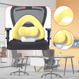Maxbell Spine-Supporting Back Support Cushion Simple Leg Pillow for Backrest Beds Office Chair yellow