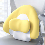 Maxbell Spine-Supporting Back Support Cushion Simple Leg Pillow for Backrest Beds Office Chair yellow