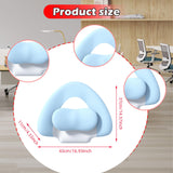 Maxbell Spine-Supporting Back Support Cushion Simple Leg Pillow for Backrest Beds Office Chair blue