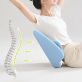 Maxbell Spine-Supporting Back Support Cushion Simple Leg Pillow for Backrest Beds Office Chair blue