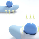 Maxbell Spine-Supporting Back Support Cushion Simple Leg Pillow for Backrest Beds Office Chair blue