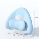 Maxbell Spine-Supporting Back Support Cushion Simple Leg Pillow for Backrest Beds Office Chair blue