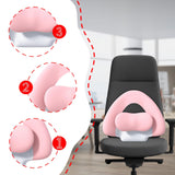 Maxbell Spine-Supporting Back Support Cushion Simple Leg Pillow for Backrest Beds Office Chair Magenta