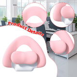 Maxbell Spine-Supporting Back Support Cushion Simple Leg Pillow for Backrest Beds Office Chair Magenta