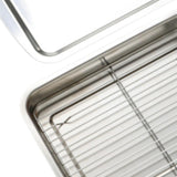 Maxbell Baking Sheet with Rack Rectangle Catering Pan for Buffet Restaurant