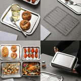 Maxbell Baking Sheet with Rack Rectangle Catering Pan for Buffet Restaurant
