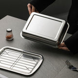 Maxbell Baking Sheet with Rack Rectangle Catering Pan for Buffet Restaurant