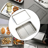 Maxbell Baking Sheet with Rack Rectangle Catering Pan for Buffet Restaurant