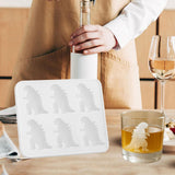 Maxbell Silicone Chilled Cube Maker Funny for Home Kitchen Supplies Beer Iced Coffee White
