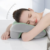 Maxbell Desk Napping Pillow Lunch Break Portable Memory Foam Neck Support for School Green