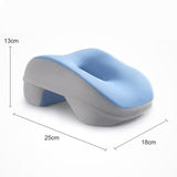 Maxbell Desk Napping Pillow Lunch Break Portable Memory Foam Neck Support for School Blue