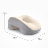 Maxbell Desk Napping Pillow Lunch Break Portable Memory Foam Neck Support for School Beige