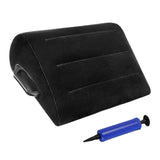 Maxbell Leg Pillow PVC Flocking Lightweight Travel Foot Rest for Leg Lifting Bed Use