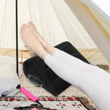 Maxbell Leg Pillow PVC Flocking Lightweight Travel Foot Rest for Leg Lifting Bed Use