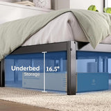 Maxbell Metal Bed Frame with Screws Under Bed Storage Universal Low Noise Heavy Duty